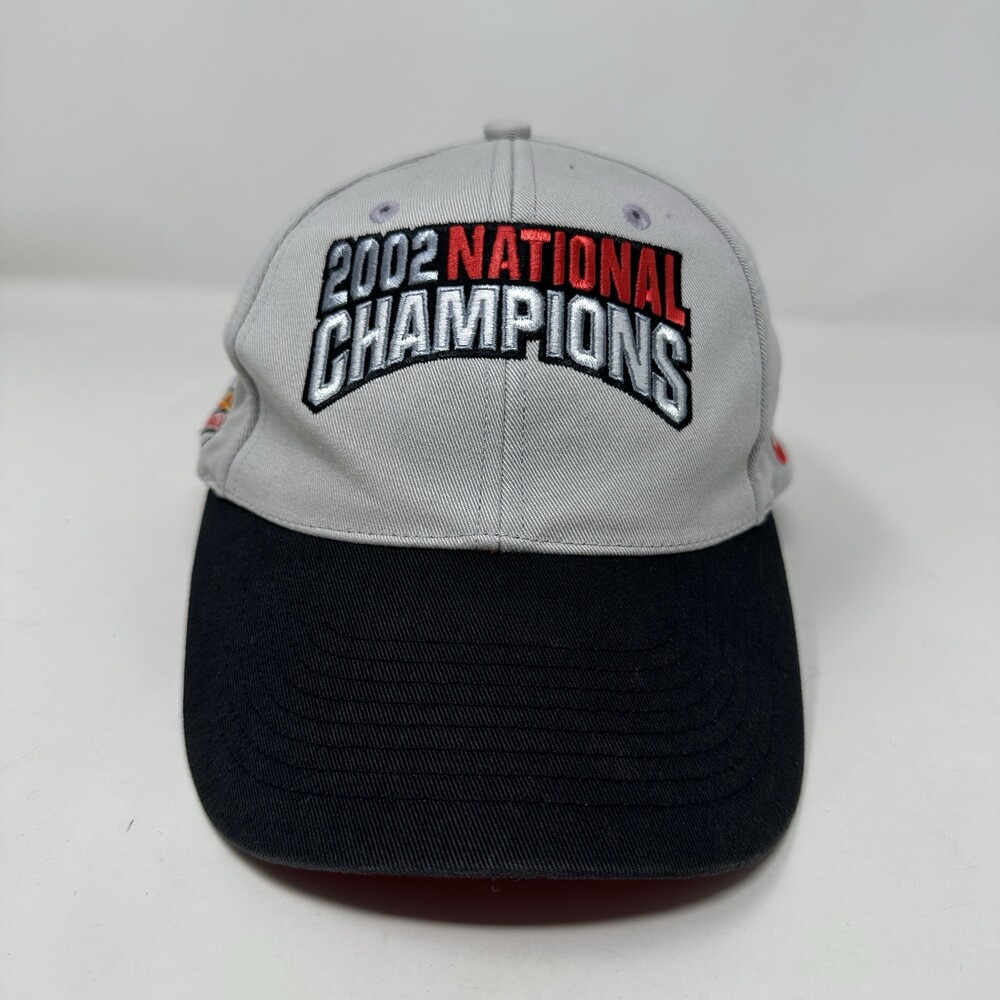 Vintage Ohio State Buckeyes Hat Cap Men Strapback Nike 2002 National Champions